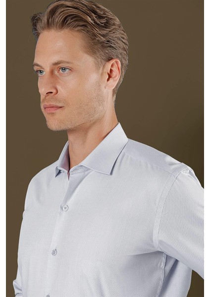 Gk 705 Slim Fit Mavi Klasik Gömlek indirimleri