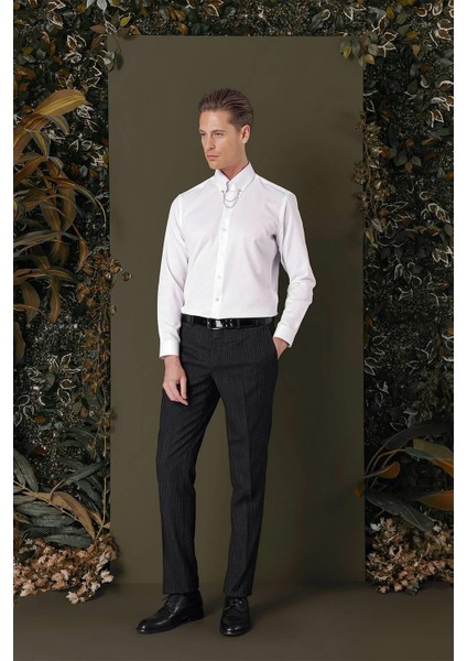 Gk 710 Slim Fit Beyaz Klasik Gömlek indirimleri