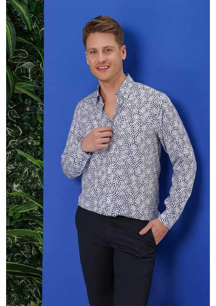 G 1539 Slim Fit Beyaz Klasik Gömlek fiyatları