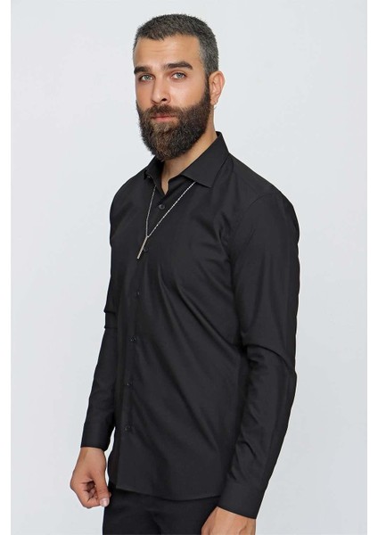 Gk 649 Siyah Altro Gömlek modelleri
