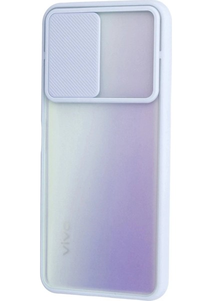 Vivo Y53S Kılıf Palm Buzlu Kamera Sürgülü Silikon - Lila - ASOY6515-8923 modelleri