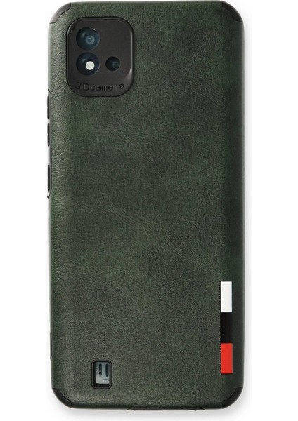 Realme C11 2021 Kılıf Loop Deri Silikon - Yeşil - ASOY5790-8917