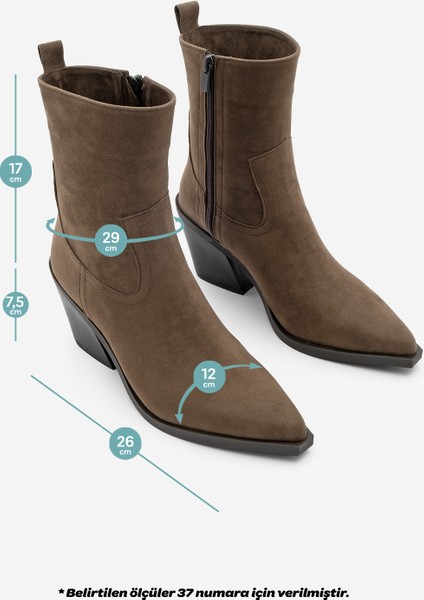Kadın Western Bot Fetya Kahve