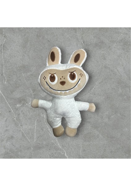 Labubu Oyuncak, Peluş Oyuncak, Büyük Boy Labubu, Sevimli Peluş (35 Cm) Beyaz