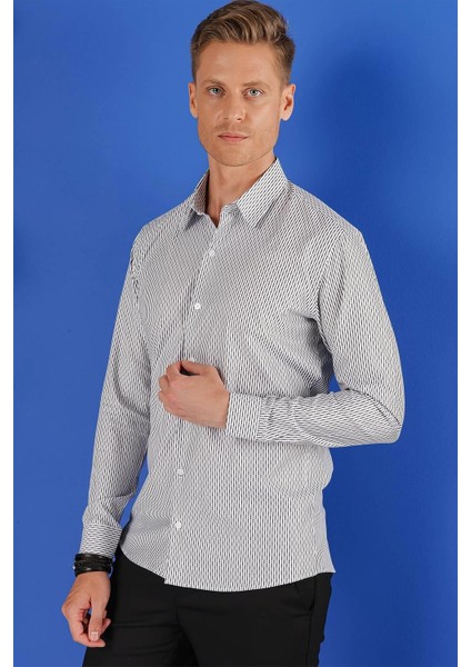 G 1519 Slim Fit Beyaz Spor Gömlek fırsatları