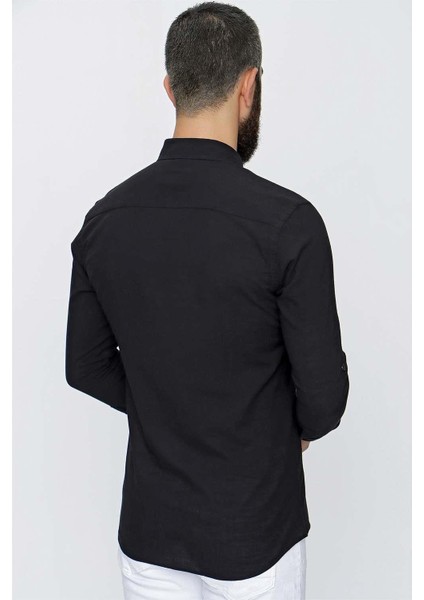 Gk 633 Siyah Klasik Gömlek fırsatları