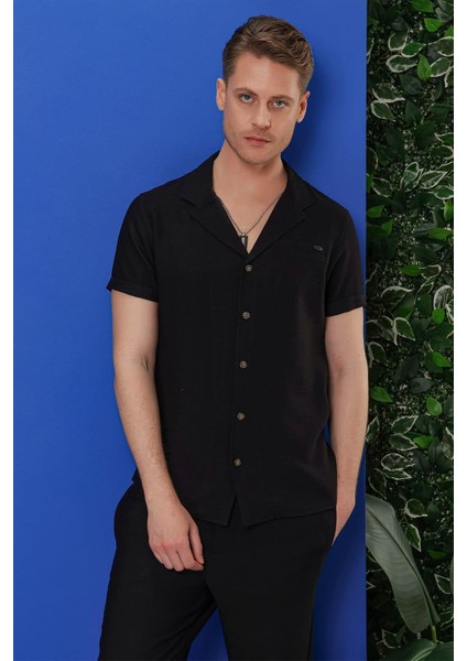 G 1549 Slim Fit Siyah Klasik Gömlek fırsatları