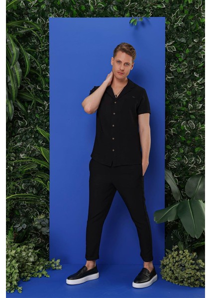 G 1549 Slim Fit Siyah Klasik Gömlek indirimleri