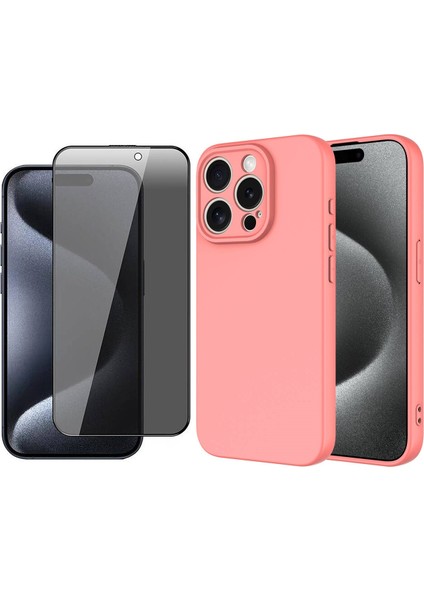 Apple iPhone 15 Pro Max Uyumlu Kılıf Vendas Mara Lansman Kapak + Hayalet Cam Ekran Koruyucu