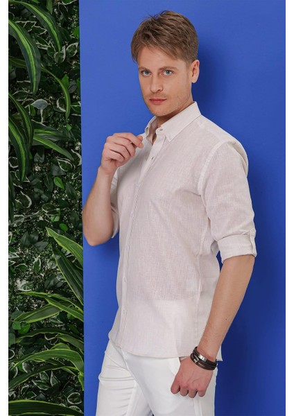 G 1554 Slim Fit Bej Klasik Gömlek fiyatları