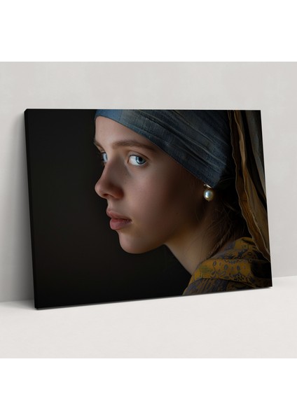 Rembrandt Kadın Inci Küpeli Tablo Sanatı - Ev Dekorasyonu Duvar Dekorasyonu Kanvas Tablo