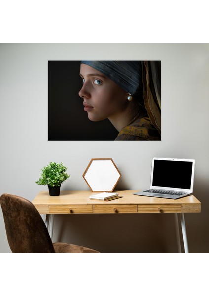 Rembrandt Kadın Inci Küpeli Tablo Sanatı - Ev Dekorasyonu Duvar Dekorasyonu Kanvas Tablo fiyatları