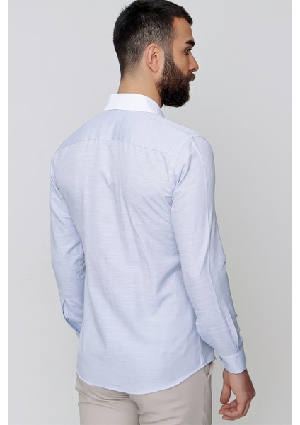 G 1491 Slim Fit Koyu Mavi Spor Gömlek fırsatları