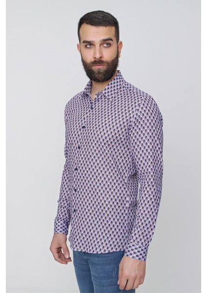 G 1487 Slim Fit Lacivert Spor Gömlek fiyatları