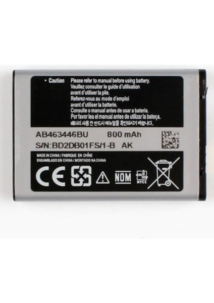 Samsung E1205 E1200 E1207 E250 E500 AB463446BU Pil Batarya