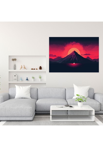 Volkan Duvar Sanatı - Kanvas Tablo Volkan Temalı Tuval Baskı fiyatları