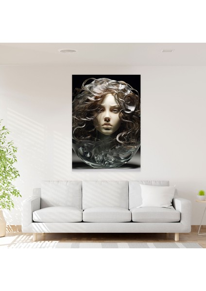 Gerçekçi Cam Heykel Duvar Sanatı Baskı - Gerçekçi Cam Heykel Duvar Dekorasyonu Kanvas Gerçekçi Cam Heykel modelleri