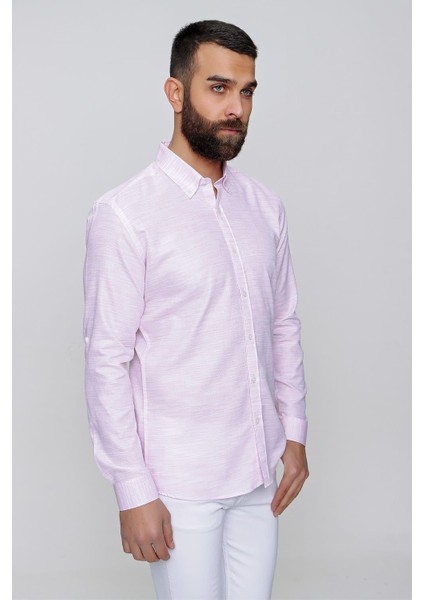 G 1489 Slim Fit Pembe Spor Gömlek fırsatları
