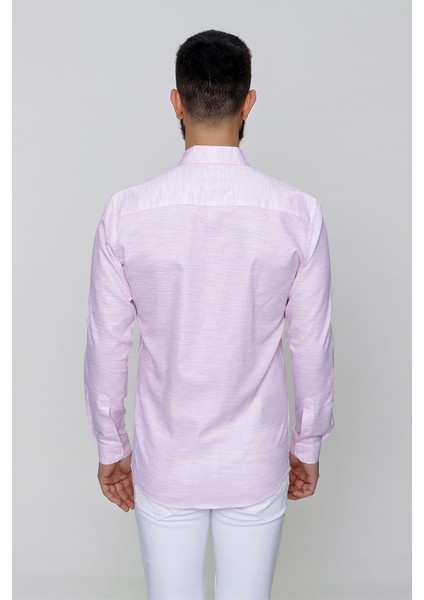 G 1489 Slim Fit Pembe Spor Gömlek indirimleri