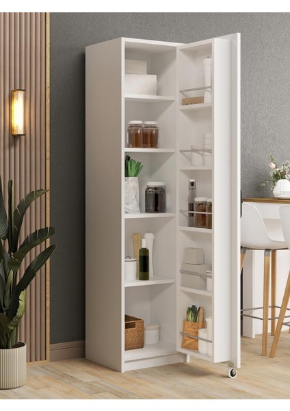Kuzeylife Novensa Çok Amaçlı Erzak-Kiler Dolabı Tek Kapaklı Beyaz fiyatları