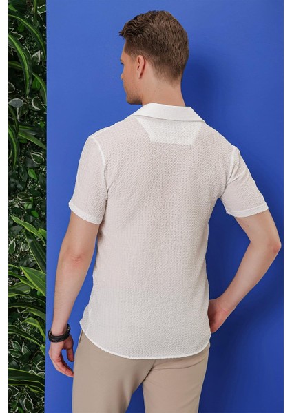 G 1536 Slim Fit Beyaz Klasik Gömlek indirimleri