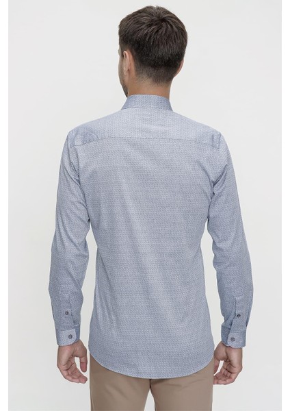 Gk 618 Gri Klasik Gömlek modelleri