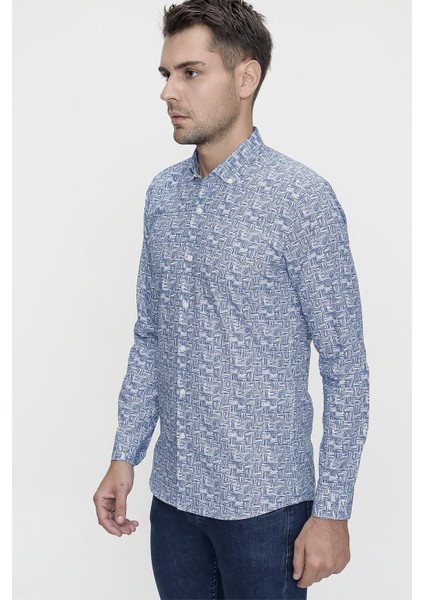 G 1465 Slim Fit Lacivert Spor Gömlek fiyatları