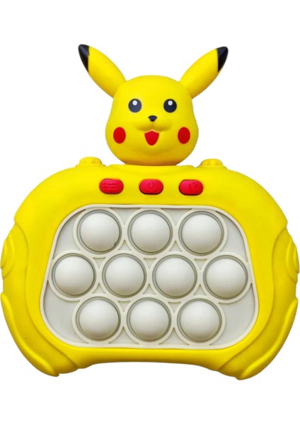 Işıklı Stres Giderici Popit Oyun Konsolu Pop It Oyuncak Pikachu Pikaçu