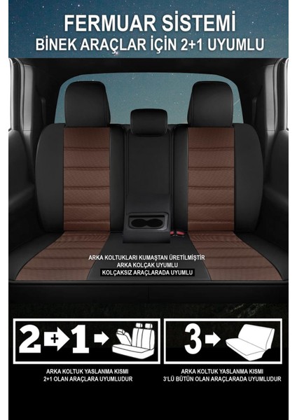 Fiat Linea Carusa Pike Kumaş Oto Koltuk Kılıfı indirimleri