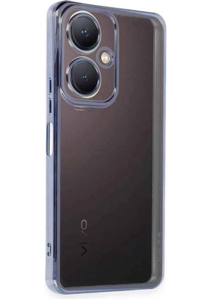 Vivo Y27 Kılıf Lensli Silikon - Açık Mavi - ASOY9968-2683