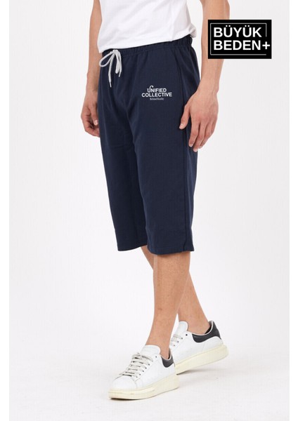 Erkek Büyük Beden Unified Collective Baskılı Standart &regular Kalıp Şort SPR25BSR088