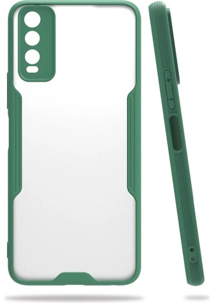 Vivo Y11S Kılıf Platin Silikon - Yeşil - ASOY9135-9863