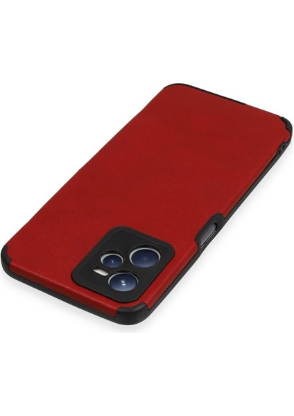 Realme C35 Kılıf Loop Deri Silikon - Kırmızı - ASOY5927-6445 modelleri