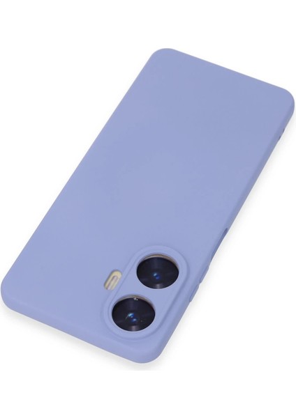 Realme C55 Kılıf Nano Içi Kadife Silikon - Lila - ASOY1279-3154