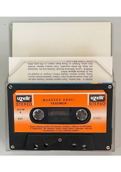 Muazzez Abacı Yasemen Uzelli 830 Alman Baskı Kaset (Orjnal Dönem Alman Baskı Kaset) fiyatları