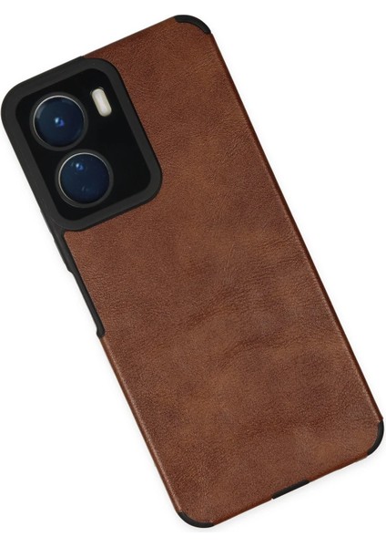 Vivo Y16 Kılıf Loop Deri Silikon - Kahverengi - ASOY6653-6042 modelleri