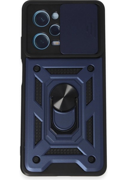 Xiaomi Redmi Note 12 Pro 5g Kılıf Pars Lens Yüzüklü Silikon - Lacivert - ASOY4554-8418