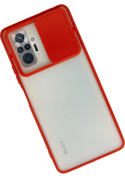 Xiaomi Redmi Note 10 Pro Kılıf Palm Buzlu Kamera Sürgülü Silikon - Kırmızı - ASOY2948-3359 fiyatları