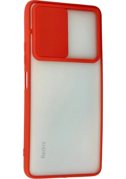 Xiaomi Redmi Note 10 Pro Kılıf Palm Buzlu Kamera Sürgülü Silikon - Kırmızı - ASOY2948-3359 modelleri