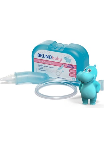 Baby Yumuşak Başlıklı Nazal Aspiratör 1 Adet + Tek Kullanımlık Başlık 2 Adet - BPA İçermeyen, Ergonomik ve Bebek Dostu Tasarım