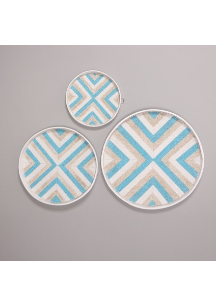 Mylamp Anadolu Boncuklu Bambu Duvar Dekoru 3 Lü Set modelleri