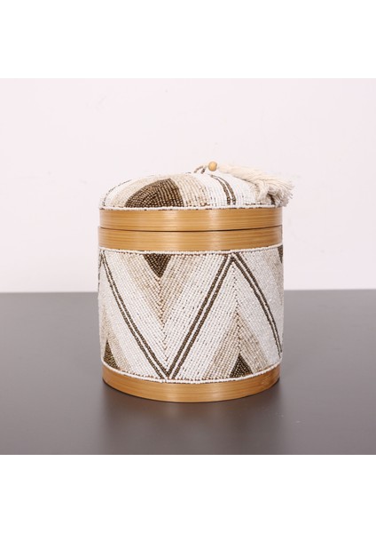 Mylamp Bali Boncuklu Bambu Saklama Kutusu L 20X23 cm fiyatları