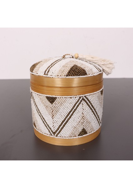 Mylamp Bali Boncuklu Bambu Saklama Kutusu M 15X17 cm fiyatları
