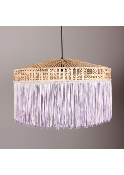 Mylamp Şanzelize 50X30 cm Doğal Hazeran - Rafya ve Kumaş Avize fiyatları