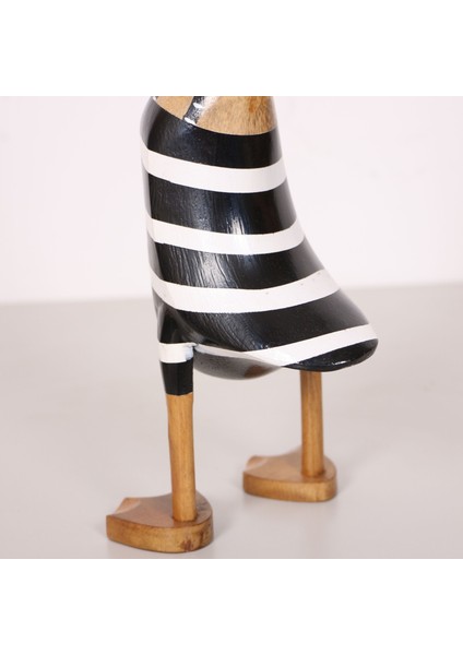 Mylamp Çizgili Ördek El Oyması Teak Gövde 34X14X13 cm indirimleri