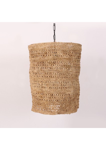 Mylamp Selanik Örme Doğal Rafya 40X48 cm Aydınlatma