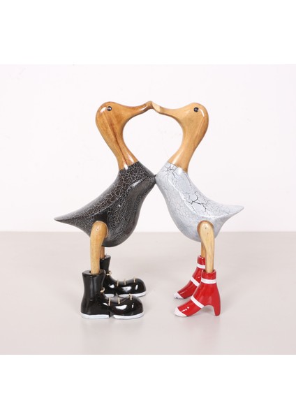 Mylamp Aşık Ördekler El Oyması Teak Gövde 29X30X11 cm fiyatları