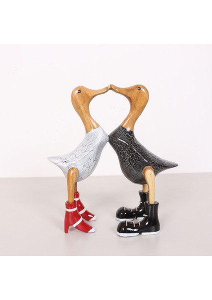 Mylamp Aşık Ördekler El Oyması Teak Gövde 29X30X11 cm fırsatları