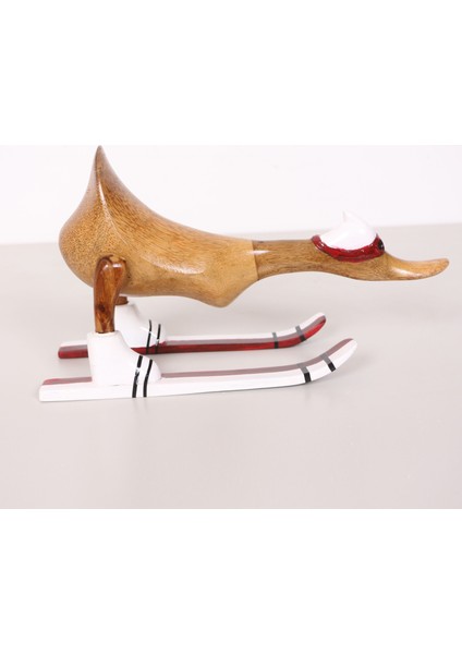 Mylamp Kayakçı Ördek El Oyması Teak Gövde 30X20X12 cm fiyatları