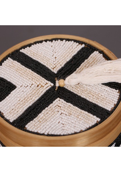 Mylamp Bali Boncuklu Bambu Saklama Kutusu M 17X17 cm modelleri